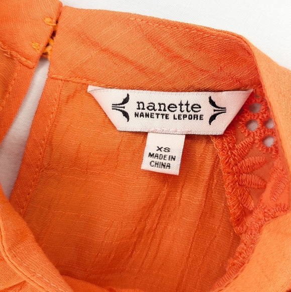 🆕 Nanette Lepore Flutter Sleeve Top (XS) - Picture 11 of 15